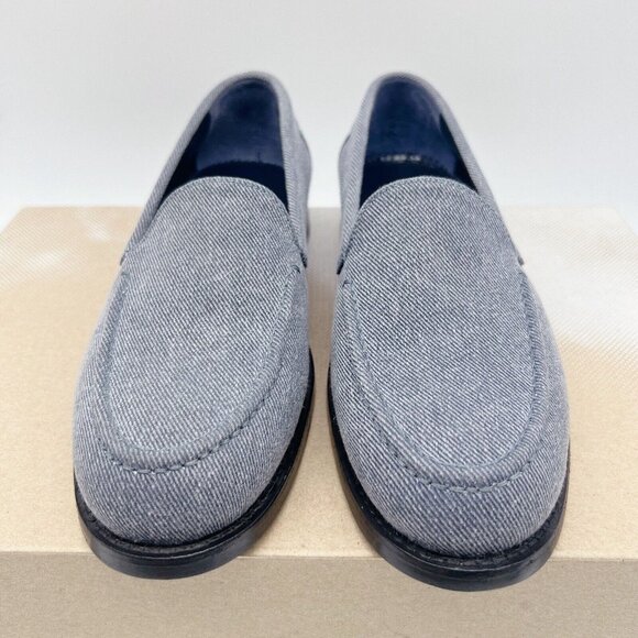 Manolo Blahnik Dineguardo Women’s Flats Loafers Blue Denim EU 37 US 7 - Picture 4 of 11